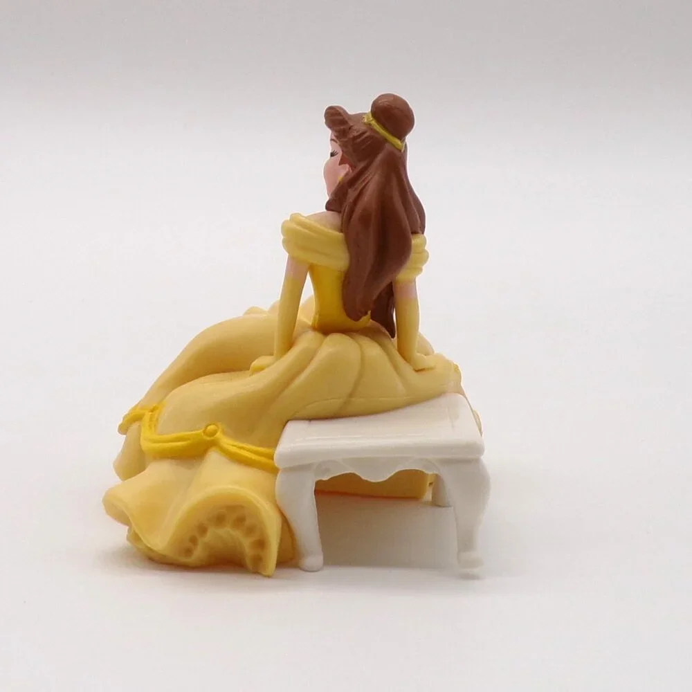 DecoPac Disney Princess Cake Topper Aurora Cinderella Belle Bench Rose Lot of 2